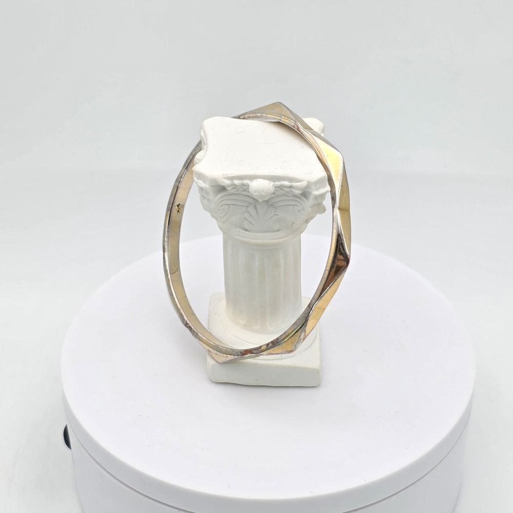 Vintage KENNETH COLE Bracelet Solid Octagon Shaped Gold Plated 8" FREE $HIPPING!